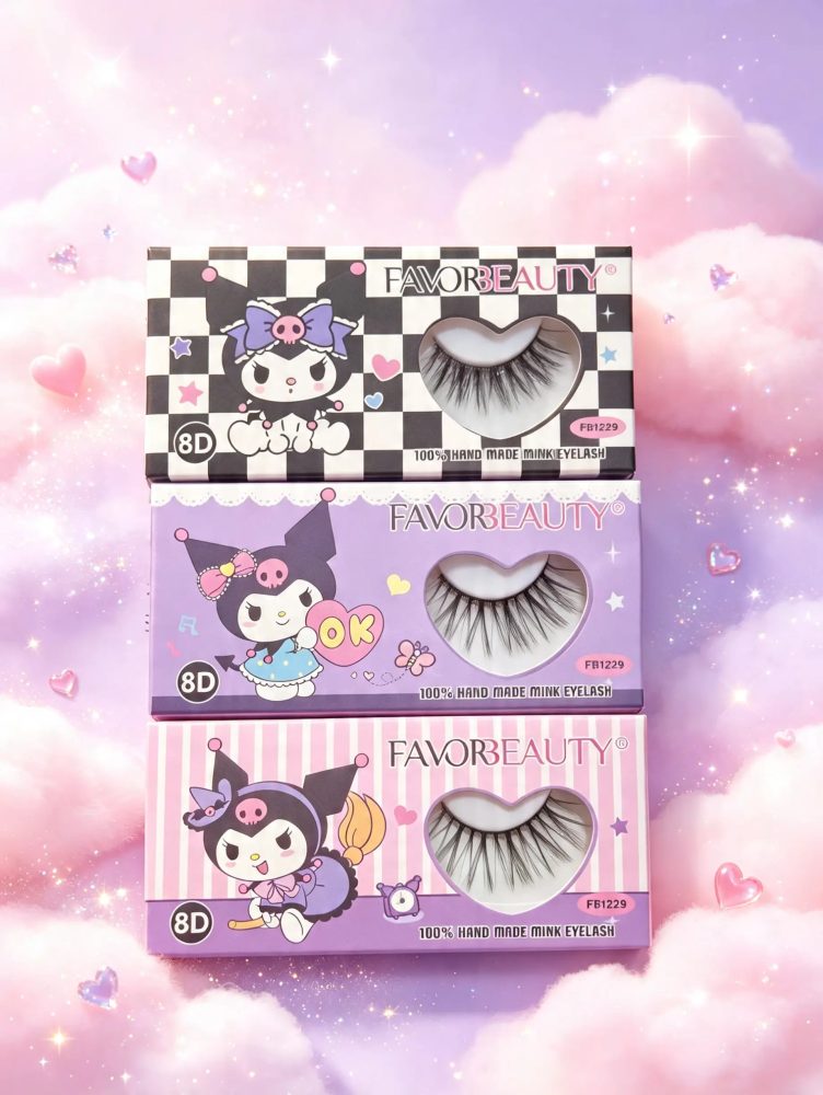 pestaña Kuromi 8D c/u