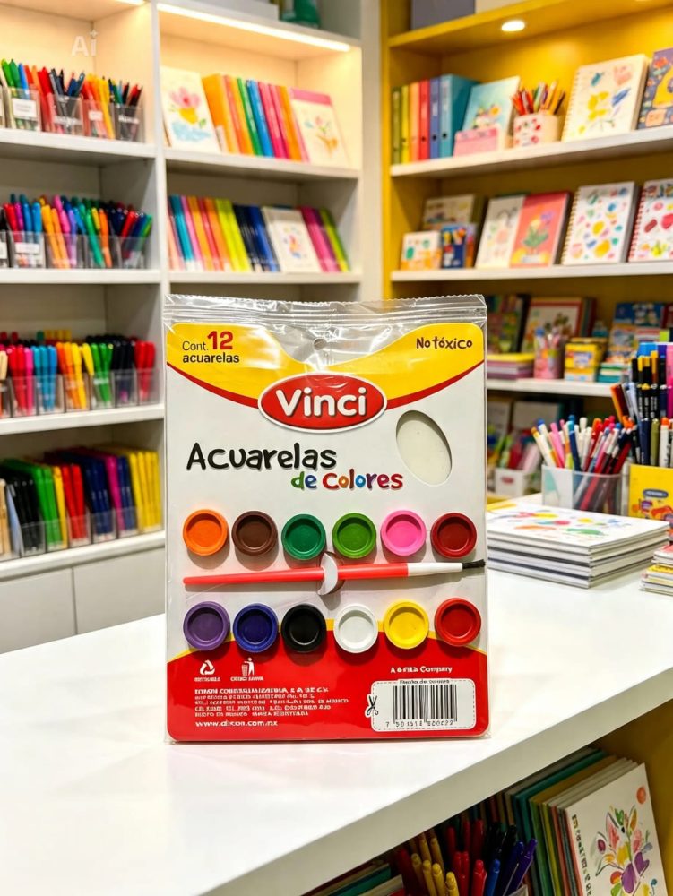 Acuarela Vinci 12 colores c/u
