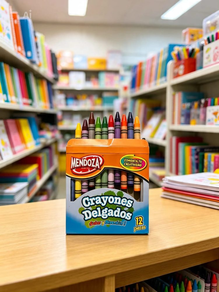 Crayones delgados Chicos 12 pz c/u