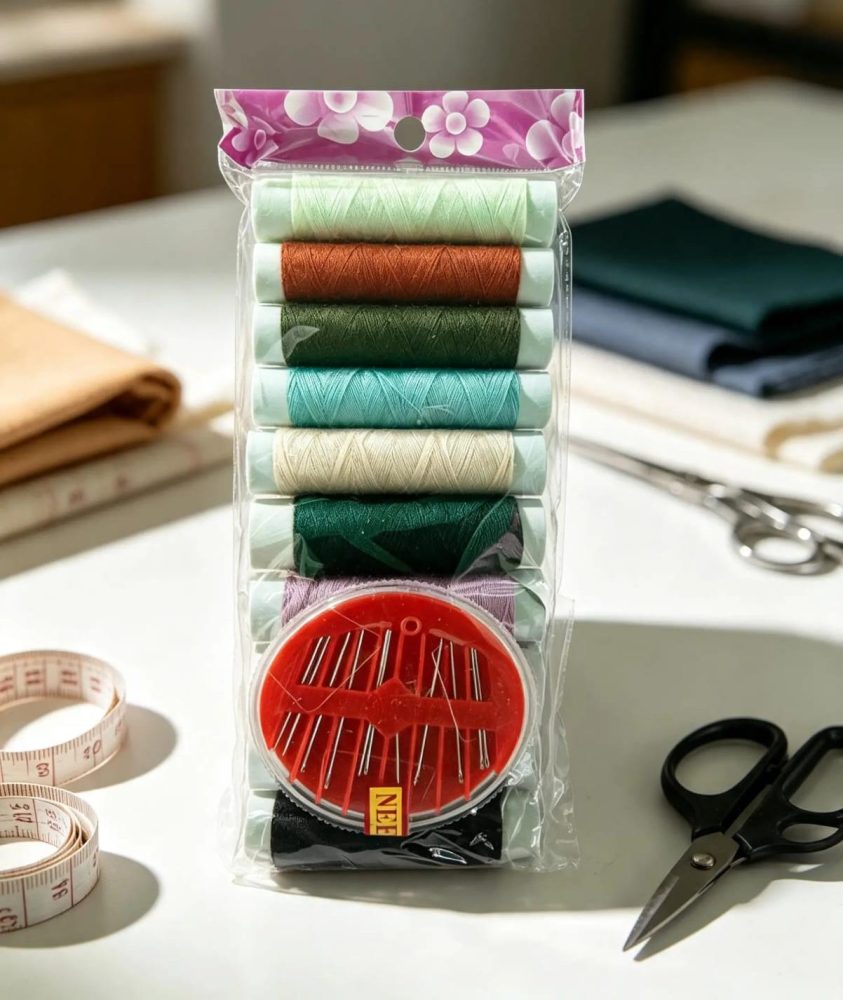 Set de hilos para costura
