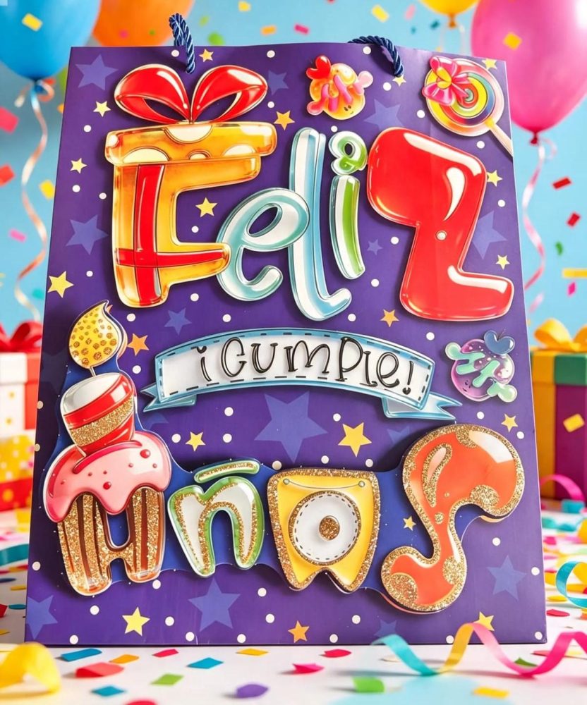Bolsa de regalo grande 3d c/u