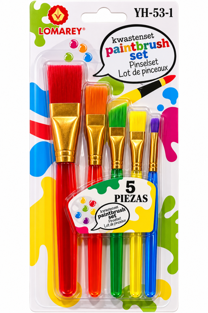 Pinceles 5 piezas